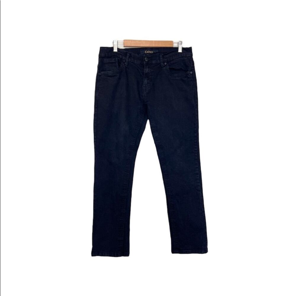 Cultura New York jeans men's 34X30 straight leg black denim